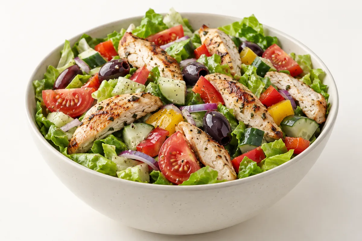 Frischer Salat mit Gemüse